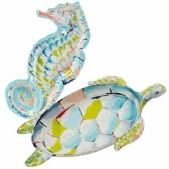 Deep Sea 2-Piece Multicolored Melamine Hostess Set by Certified International
