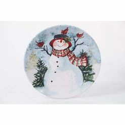 Watercolor Snowman 4-Piece Holiday Multicolored Earthenware 11 in. Dinner Plate Set (Service for 4) by Certified International 10 Watercolor Snowman 4-Piece Holiday Multicolored Earthenware 11 in. Dinner Plate Set (Service for 4) by Certified International -Certified International Sales multicolored certified international dinnerware sets 41820set4 1f 1000
