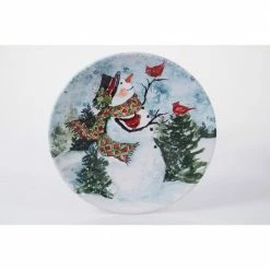 Watercolor Snowman 4-Piece Holiday Multicolored Earthenware 11 in. Dinner Plate Set (Service for 4) by Certified International 9 Watercolor Snowman 4-Piece Holiday Multicolored Earthenware 11 in. Dinner Plate Set (Service for 4) by Certified International -Certified International Sales multicolored certified international dinnerware sets 41820set4 4f 1000