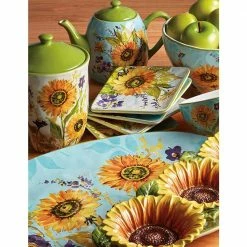 Sun Garden 16-Piece Earthenware Dinnerware Set (Service Set for 4) by Certified International 7 Sun Garden 16-Piece Earthenware Dinnerware Set (Service Set for 4) by Certified International -Certified International Sales multicolored certified international dinnerware sets 88962rm 31 1000