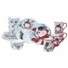 Watercolor Snowman 16-Piece Holiday Multicolored Earthenware Dinnerware Set (Service for 4) by Certified International 1 Watercolor Snowman 16-Piece Holiday Multicolored Earthenware Dinnerware Set (Service for 4) by Certified International -Certified International Sales multicolored certified international dinnerware sets 89042rm 64 1000