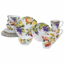 Ambrosia 16-Piece Seasonal Multicolored Earthenware Dinnerware Set (Service for 4) by Certified International