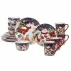 Magic Of Christmas Snowman 16-Piece Multicolored Earthenware Dinnerware Set (Service for 4) by Certified International -Certified International Sales multicolored certified international dinnerware sets 89614 64 1000