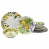 Lemon Zest 12-Piece Melamine Dinnerware Set (Service Set for 4) by Certified International 1 Lemon Zest 12-Piece Melamine Dinnerware Set (Service Set for 4) by Certified International -Certified International Sales multicolored certified international dinnerware sets 89637 64 1000