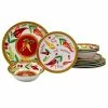 Red Hot 12-Piece Melamine Dinnerware Set (Service Set for 4) by Certified International