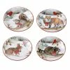 6 in. Winter Forest Multicolored Earthenware Canape Plate (Set of 4) by Certified International 1 6 in. Winter Forest Multicolored Earthenware Canape Plate (Set of 4) by Certified International -Certified International Sales multicolored certified international salad plates dessert plates 28340set4 64 1000