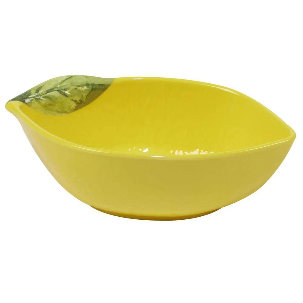 3-D Lemon 5-Piece Multicolored Melamine 11.75 in. 72 oz. and 7.25 in. 18 oz. Serving Bowl Set by Certified International 5 3-D Lemon 5-Piece Multicolored Melamine 11.75 in. 72 oz. and 7.25 in. 18 oz. Serving Bowl Set by Certified International - Image 3
