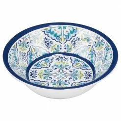 Mosaic Multicolored Melamine All Purpose Bowl 22 oz. 7.5 in. x 2 in. (Set of 6) by Certified International -Certified International Sales multicolored certified international serving bowls 32772set6 e1 1000