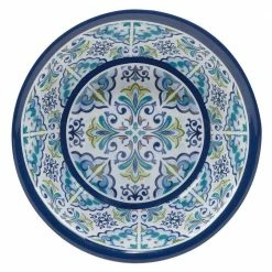 Mosaic 5-Piece Multicolored Melamine 13.75 in. 128 oz. and 7.25 in. 22 oz. Salad/Serving Bowl Set by Certified International -Certified International Sales multicolored certified international serving bowls 32776 c3 1000