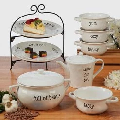 Just Words 11 in. 84 oz. Multi-Colored Bean Pot by Certified International -Certified International Sales multicolored certified international serving bowls 37137 31 1000