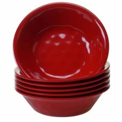 6-Piece Red Bowl Set by Certified International